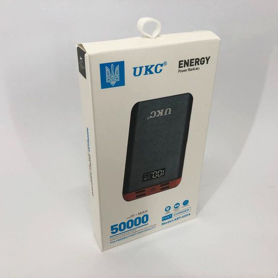 Акумулятор портативний павербанк POWER BANK UKC ART-4148/4204. 50000mah, 4USB, зовнішній акумулятор | Зображення 5