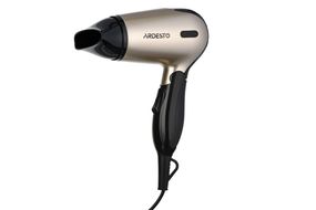 Фен Ardesto HD-503T дорожный/1200 Вт/складная ручка/2 скорости/2 темпер. режима/золотисто-черный (HD-503T)