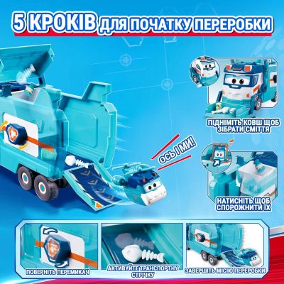 Ігровий набір Super Wings Вантажівка Марка для сміття та прибирання (EU770854) | Зображення 3