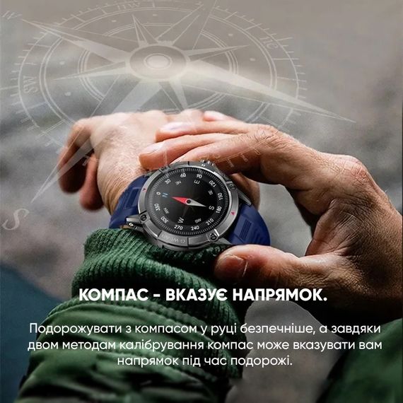 Розумний годинник Modfit Expedition Compass Black | Зображення 4