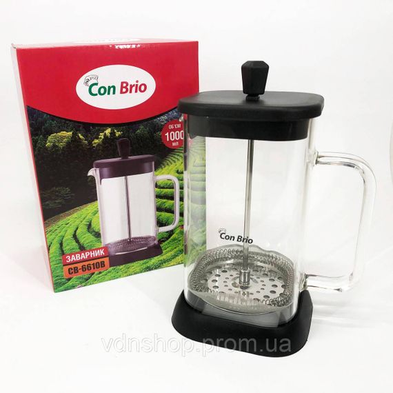 Зручний френч-прес для дому Con, Красивий заварник, Стильний чайник для заварювання BO-74 | Зображення 6