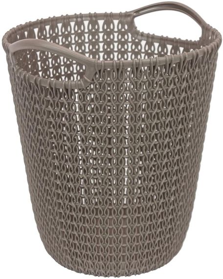 Корзина для паперів пластикова Curver (Курвер) Knit 7 л (03678) Коричневий | Зображення 1