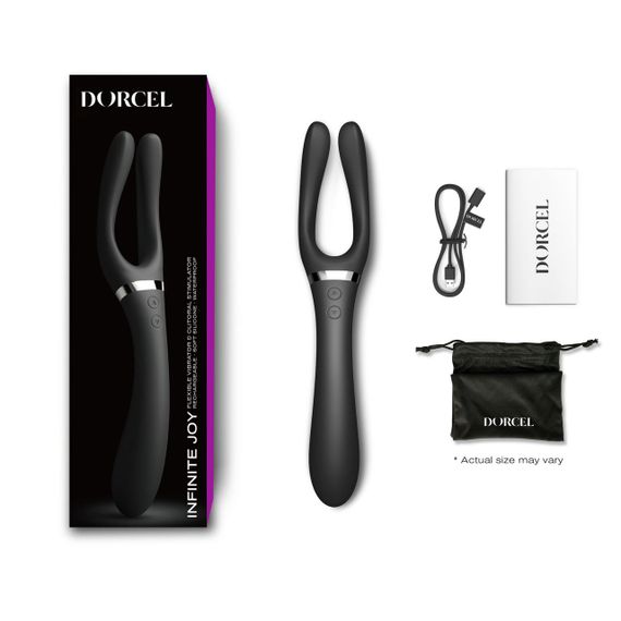 Вібратор-стимулятор Dorcel INFINITE JOY BLACK, багатофункціональний, унісекс | Зображення 5