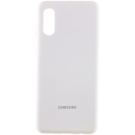 Чохол Silicone Cover Full Protective (AA) для Samsung Galaxy A02 Білий / White