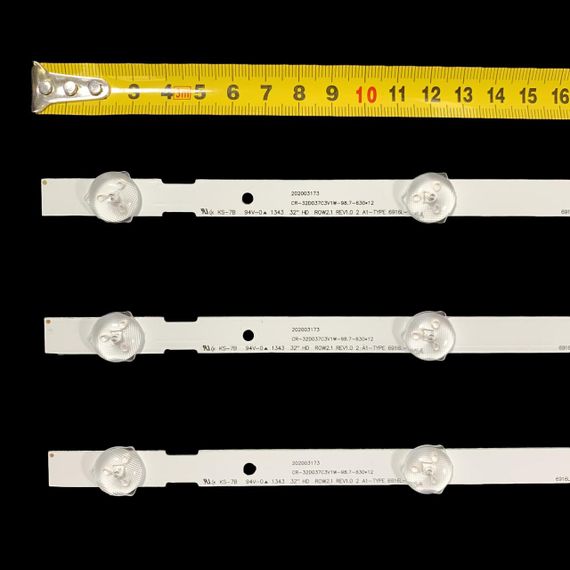 LED підсвітка TV LG 32" 32LA613S-ZA 32LA615V-ZE 32LA620S-Z 32LA621V-ZD 32LN6108-ZB 32LN575V-ZE 32LN613V-Z 1шт. | Зображення 1