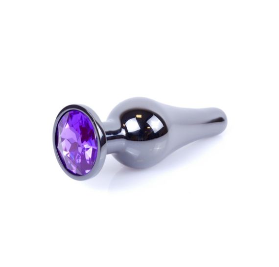 Анальна пробка - Jewellery Dark Silver BUTT PLUG- Purple Sex Aura | Зображення 3