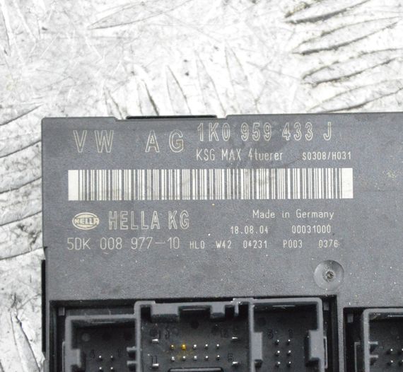 Блок керування комфортом Volkswagen Golf V Passat B6 2003-2010 Модуль комфорту Фольксваген 1K0959433J | Зображення 2