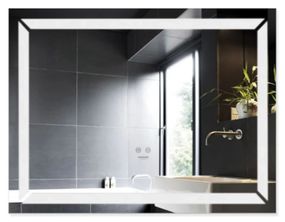 Дзеркало Kroner KRM Spiegel HR1 - 9070 з LED-підсвічуванням та антизапітнінням (CV030031)