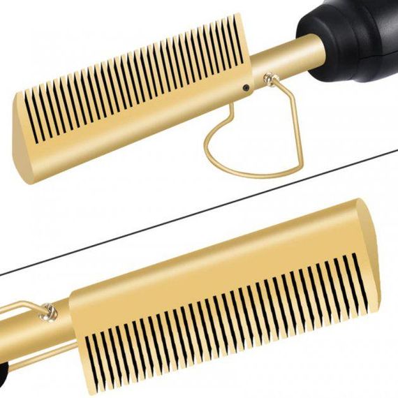Розчіска-випрямляч для волосся High Heat Brush ∙ Електричний гребінь для укладання, випрямлення, розгладження волосся | Зображення 1