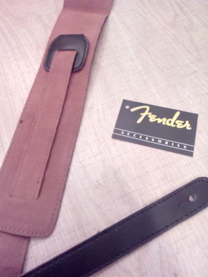 Ремень Fender нубук фендер для електрогітари гітари чорний ремінь | Зображення 1