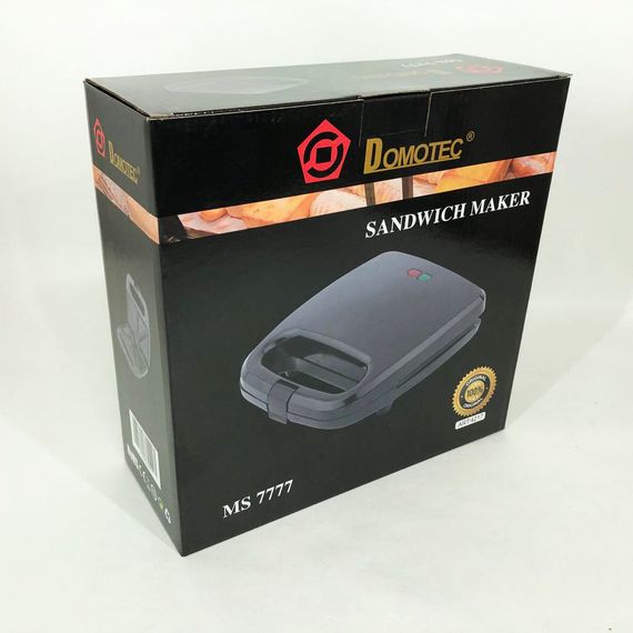 Бутербродница бытовая DOMOTEC MS-7777, Сендвичница бытовая, Бутербродница гриль сендвичница ZU-52 | Зображення 5