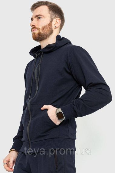 Спортивний костюм чоловічий демісезонний, колір темно-синій, розмір 46 FA_003880 | Зображення 2