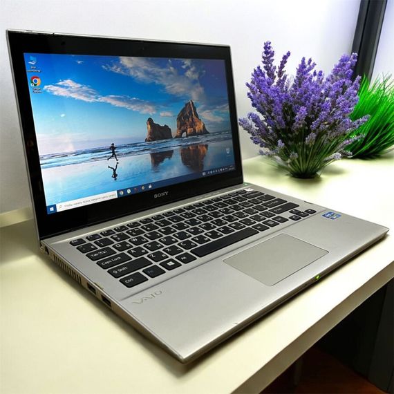 Ноутбук Б-класс Sony SVT131A11V / 13.3" (1366x768) TN / Intel Core i5-3317U (2 (4) ядра по 1.7 - 2.6 GHz) / 8 GB DDR3 / 120 GB SSD / Intel HD Graphics 4000 / WebCam б/у | Зображення 4
