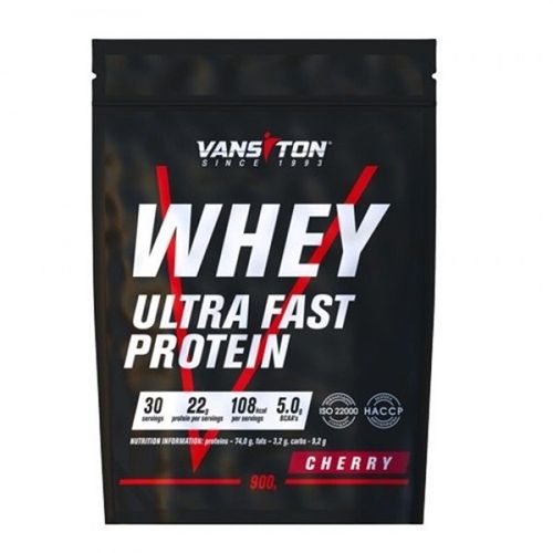 Протеин Vansiton Whey Ultra Fast Protein 900 g /30 servings/ Cherry