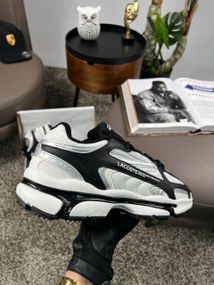 Чоловічі кросівки Lacoste L003 2K24 PRM White Black Silve  (текстиль) A4390 43 27,5