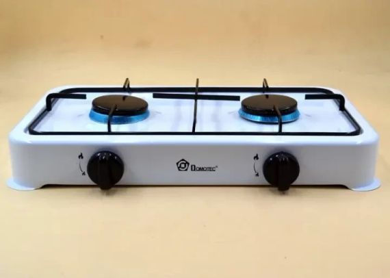 Настільна газова плита Domotec MS-6602/4063 на 2 конфорки Біла | Зображення 1