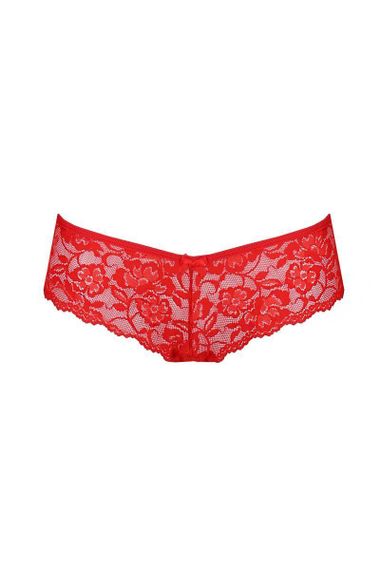 Трусики-бразиліана з квіткового мережива Passion RAJA THONG XXL/XXXL, red sexstyle | Зображення 4