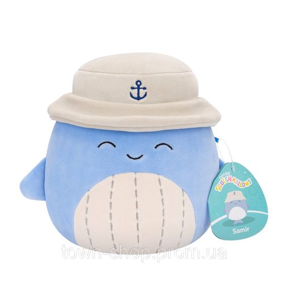 Мягкая игрушка Squishmallows – Синий кит Самир в панаме (19 cm) | Зображення 6