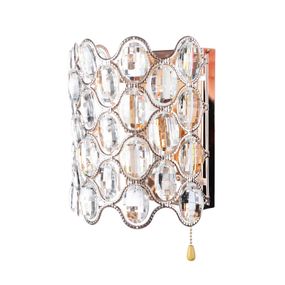 Бра настенное накладное LED хрустальное с выключателем BCL-485W/2*E14+16*0.5W