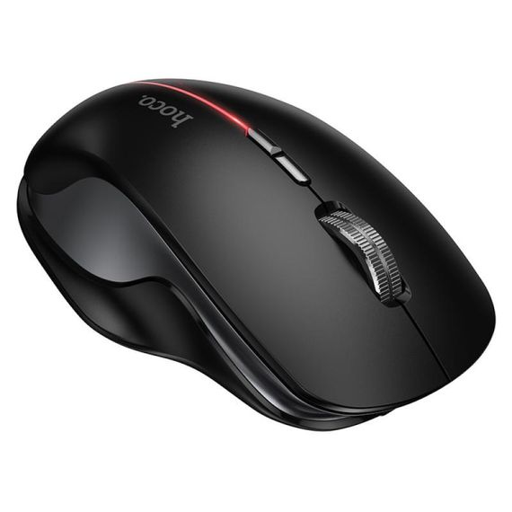 Миша бездротова Hoco GM40 Dixon Bluetooth + 2.4G Dark Night Black | Зображення 1