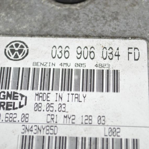 Блок управління двигуном 1.4 Skoda Fabia I 1999-2007 Комп'ютер ЕБУ двигуна Шкода Фабія 1 036906034FD | Зображення 1