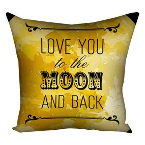 Подушка габардинова з принтом Love you to the moon and back 50x50 см (5P_LP244)