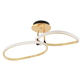 Люстра светодиодная 40W WW G/BK (BR-01 693C/2)