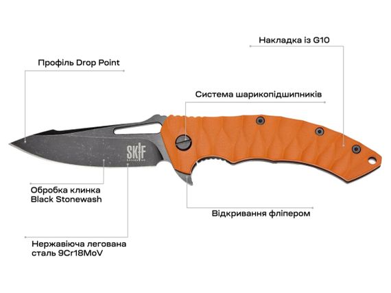 Ніж Skif Shark II BSW Orange | Зображення 6