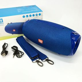 Портативная Bluetooth колонка TG534 SD IPX5 с ремешком, портативная блютус колонка. Цвет: синий
