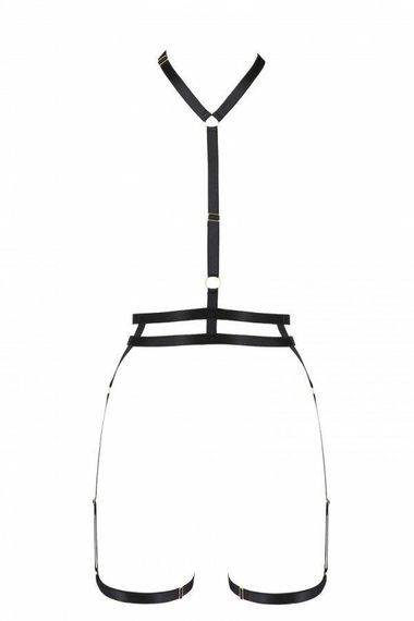 Портупея-стрепы с двойным ремнем Passion Exclusive DENIRA L/XL, black sexstyle