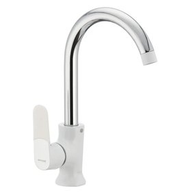 Смеситель кухонный белый Mixxus Premium Tiger 014 (MI0573)