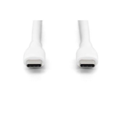 Дата кабель USB-C to USB-C 2.0m USB 2.0 60W silicone white Digitus (AK-300341-020-W) | Зображення 3