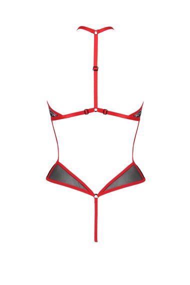 Боді Passion SATARA BODY Чорно-червоний S/M | Зображення 3