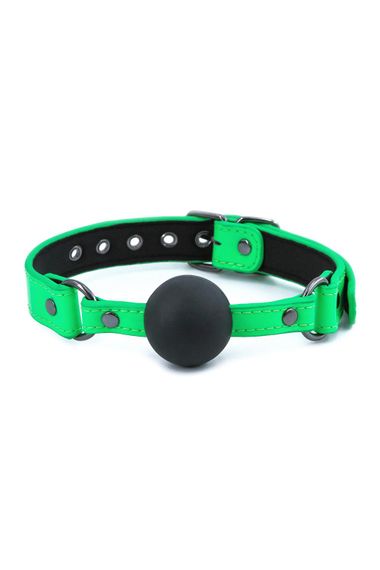 Кляп GREEN BONDAGE COUTURE BALL GAG BLACK