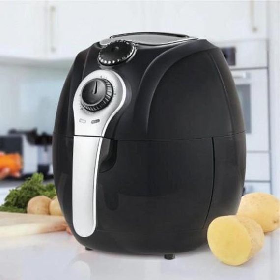 Аерофритниця Мультипіч Аерогриль Domotec MS-3220 1300 Вт 4,5 л Безмасляна з Таймером. Колір: чорний | Зображення 3