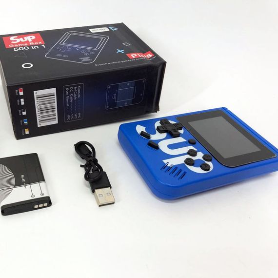 Ігрова приставка консоль Sup Game Box 500 ігор, Ретро приставка денді, Тетріс приставка. RT-330 Колір: синій | Зображення 8