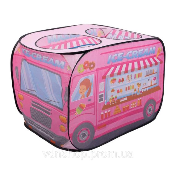 Дитячий ігровий намет «Фургон з морозивом» 110×70×66 см намет для дівчинки Рожевий HP-S-5NDP | Зображення 1