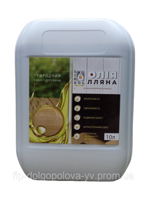 Масло льняное для дерева 10 л 1