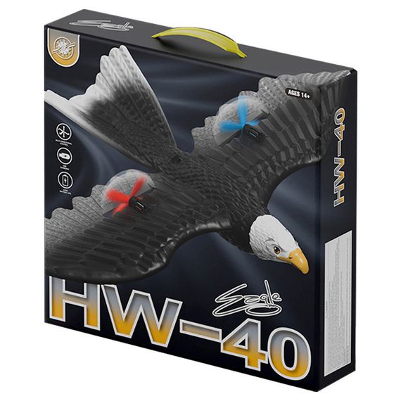 Самолет-птица на радиоуправлении SCHE HW40 Eagle Black | Зображення 5