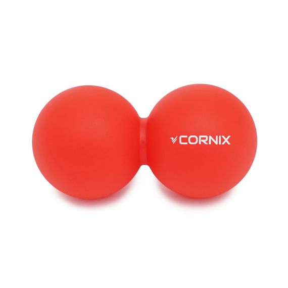 Масажний м'яч подвійний Cornix Cornix Lacrosse DuoBall 6.3 x 12.6 см XR-0112 Red
