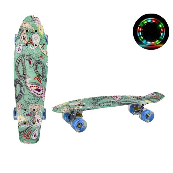 Скейт "Пенни борд" Bambi SC20412 колеса со светом, принт, 56 см | Зображення 1