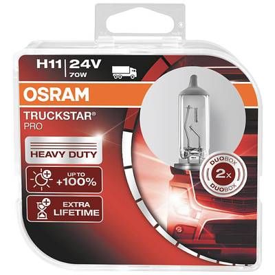 64216TSP-HCB-DUO OSRAM Лампа H11 24V 70W PGJ19-2 TRUCKSTAR PRO
