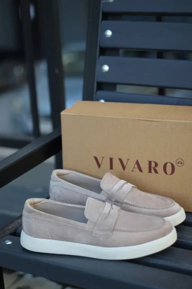 Мужские бежевые лоферы 43 размер | Зображення 6