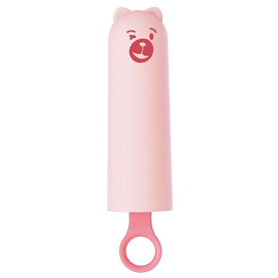 Вибратор CuteVibe Teddy Pink (Black Dildo), реалистичный вибратор под видом мороженого Sex Aura