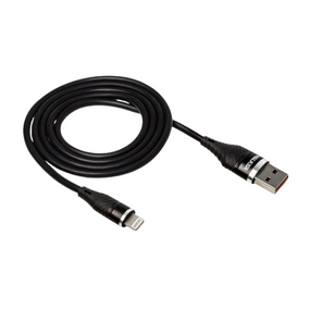 Кабель USB Lightning WALKER C735 2м чорний