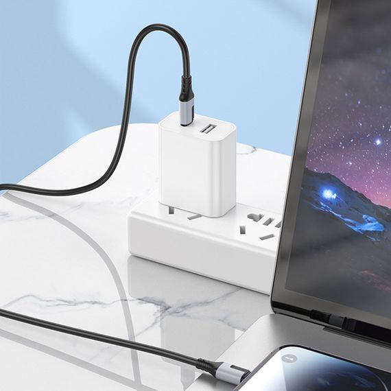 Дата кабель Borofone BX101 Creator 27W Type-C to Lightning (1m) Black | Зображення 4