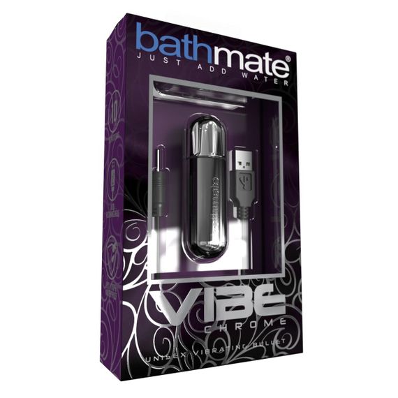 Вибропуля Bathmate Vibe Bullet Chrome, глубокая мощная вибрация sexstyle | Зображення 2