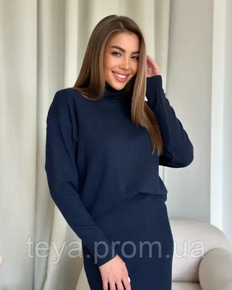 Костюм колір темно-синій розміри S, M, L, XL FI_008636 | Зображення 3