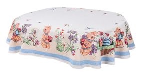 Скатертина гобеленова EASTER BEE OVAL Limaso, 137х180, Овальна, Великодній, Без люрексу, 75% поліестер, 22% бавовна, 3% акрил, Гобелен