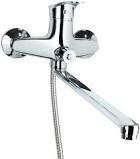 Змішувач SE Ø40 для ванної гусак прямий 350мм дивертор вбудований картріджний Tau